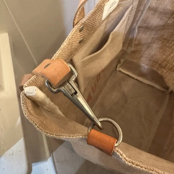 Clare V. x Apolis “Merci Beau Coup” tote w long leather strap limited edition - Picture 10 of 14